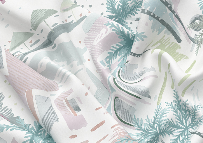 Sunset Boulevard, Watercolour - Twist&Fit Roman Blind - Image 4